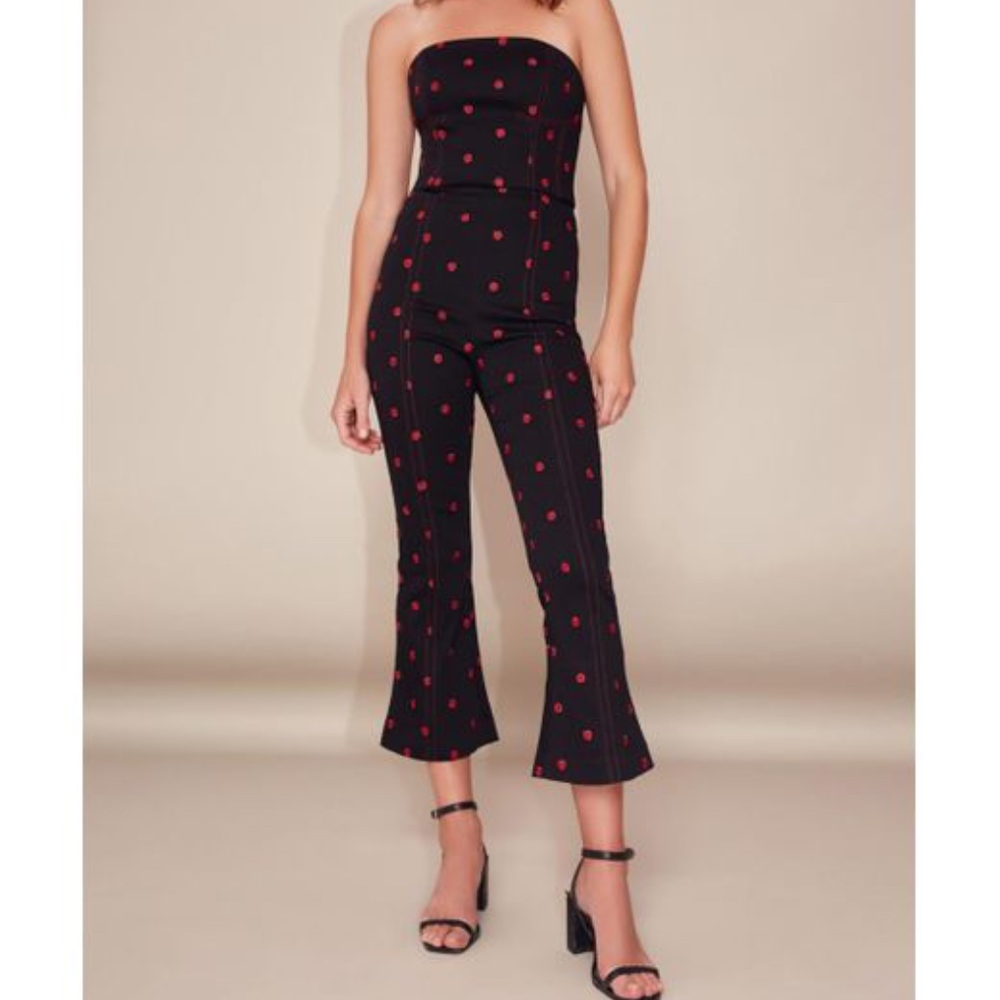 C/MEO Collective Floral Black Pants (Cropped)